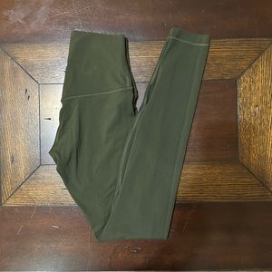 Lululemon Size 2 Align Leggings in Army Green 28”